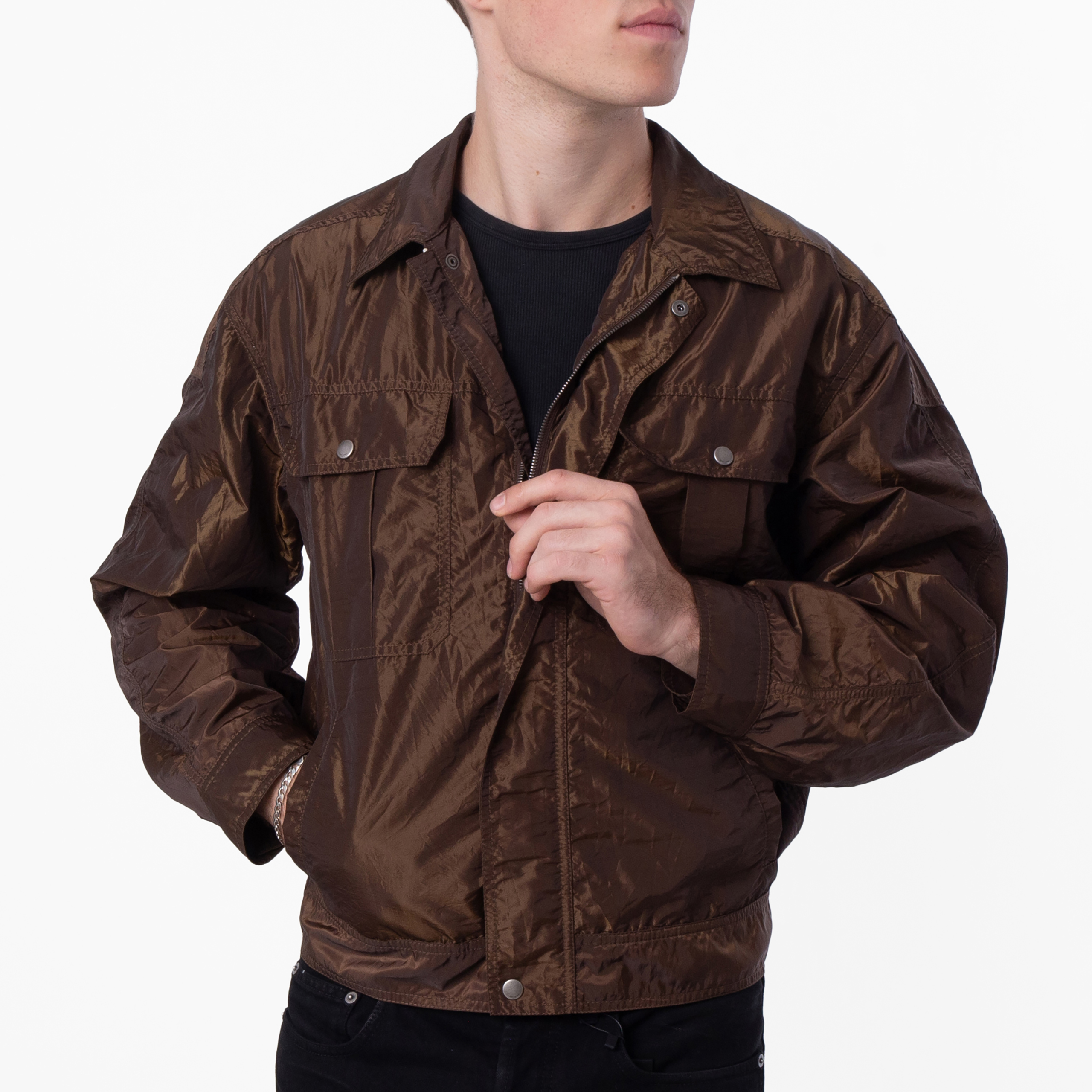Saint Laurent Men's 80s Army Jacket, Brand Size 48 ( US Size 38