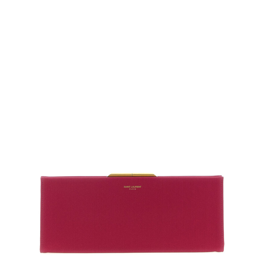 Saint Laurent Midnight Piccola Clutch In Red