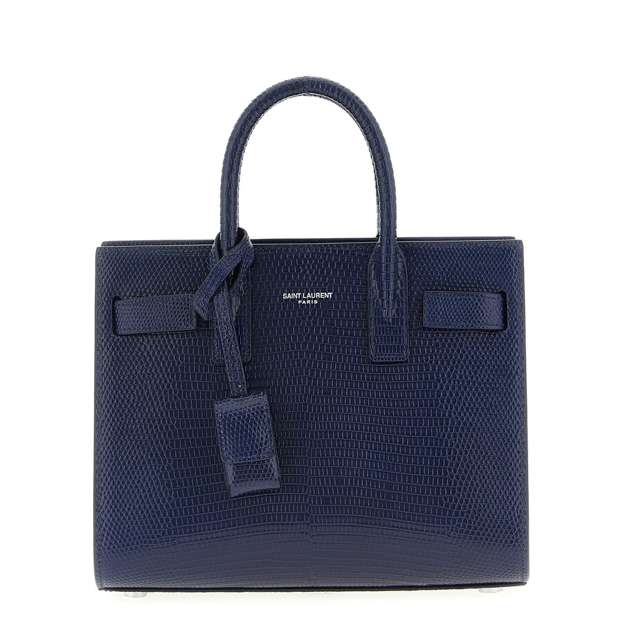 Saint Laurent Nano Sac De Jour Handbag In Blue