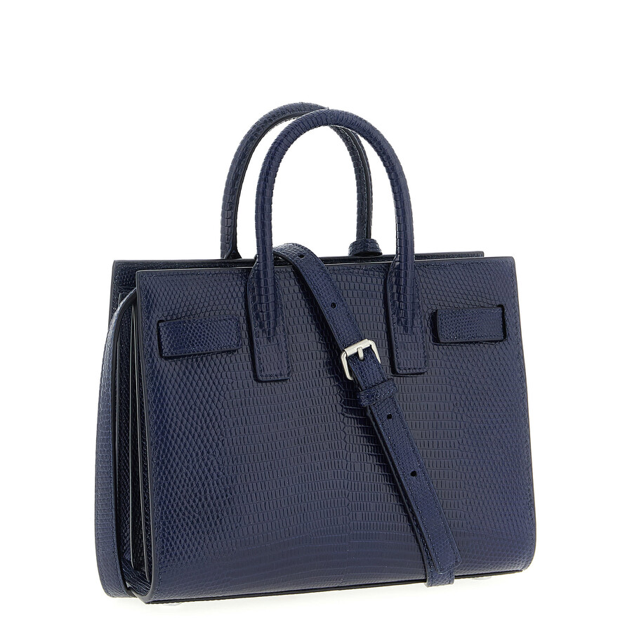 Saint Laurent Nano Sac De Jour Handbag In Blue