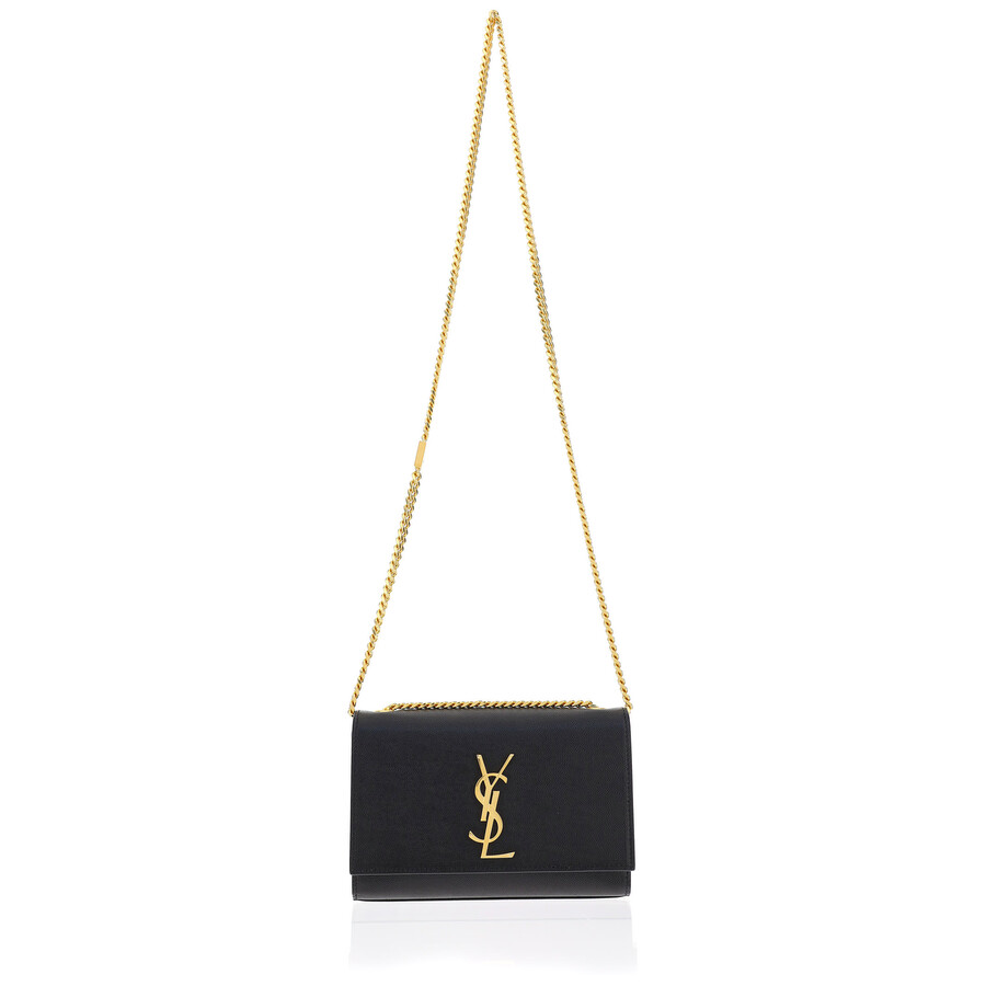 Saint Laurent Kate Chain Strap Shoulder Bag In Black