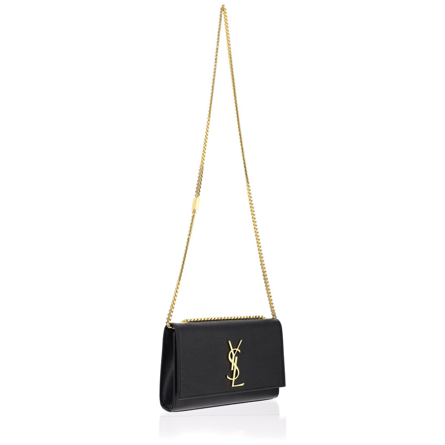 Saint Laurent Kate Chain Strap Shoulder Bag In Black