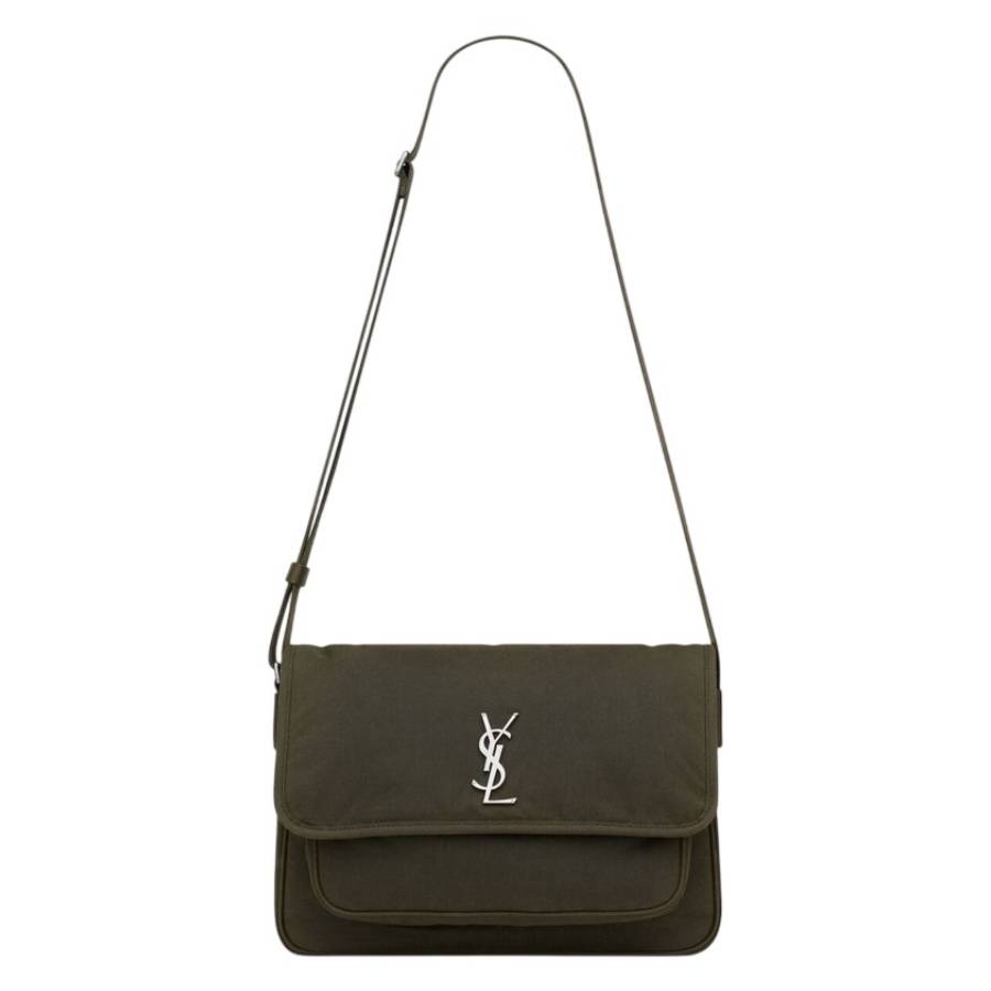 Saint Laurent Niki Canvas Messenger Bag 757146 FADT1 3976