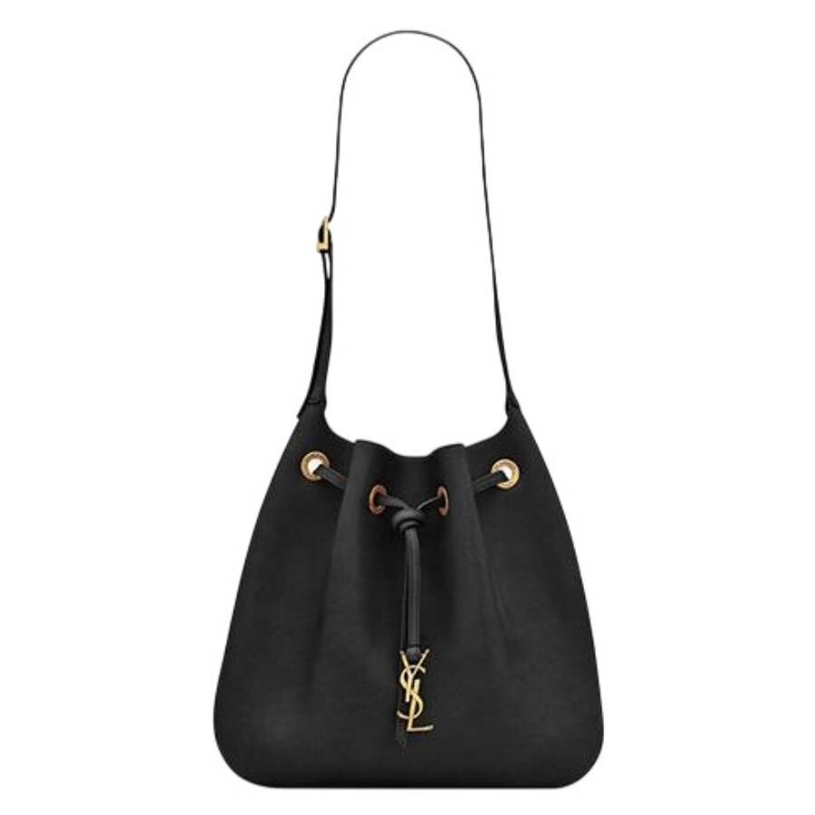 Saint Laurent Paris Vii Medium Hobo Bag In Leather In Black