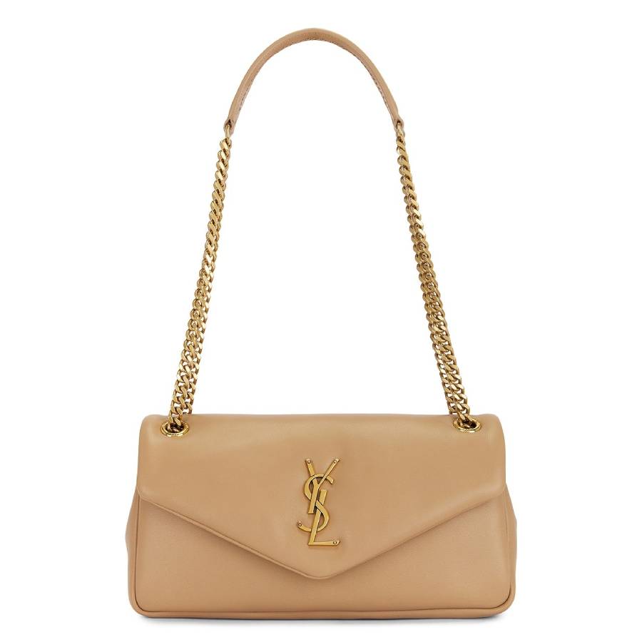 Saint Laurent Plunged Lambskin Small Calypso Bag 734153 AACQO 2646