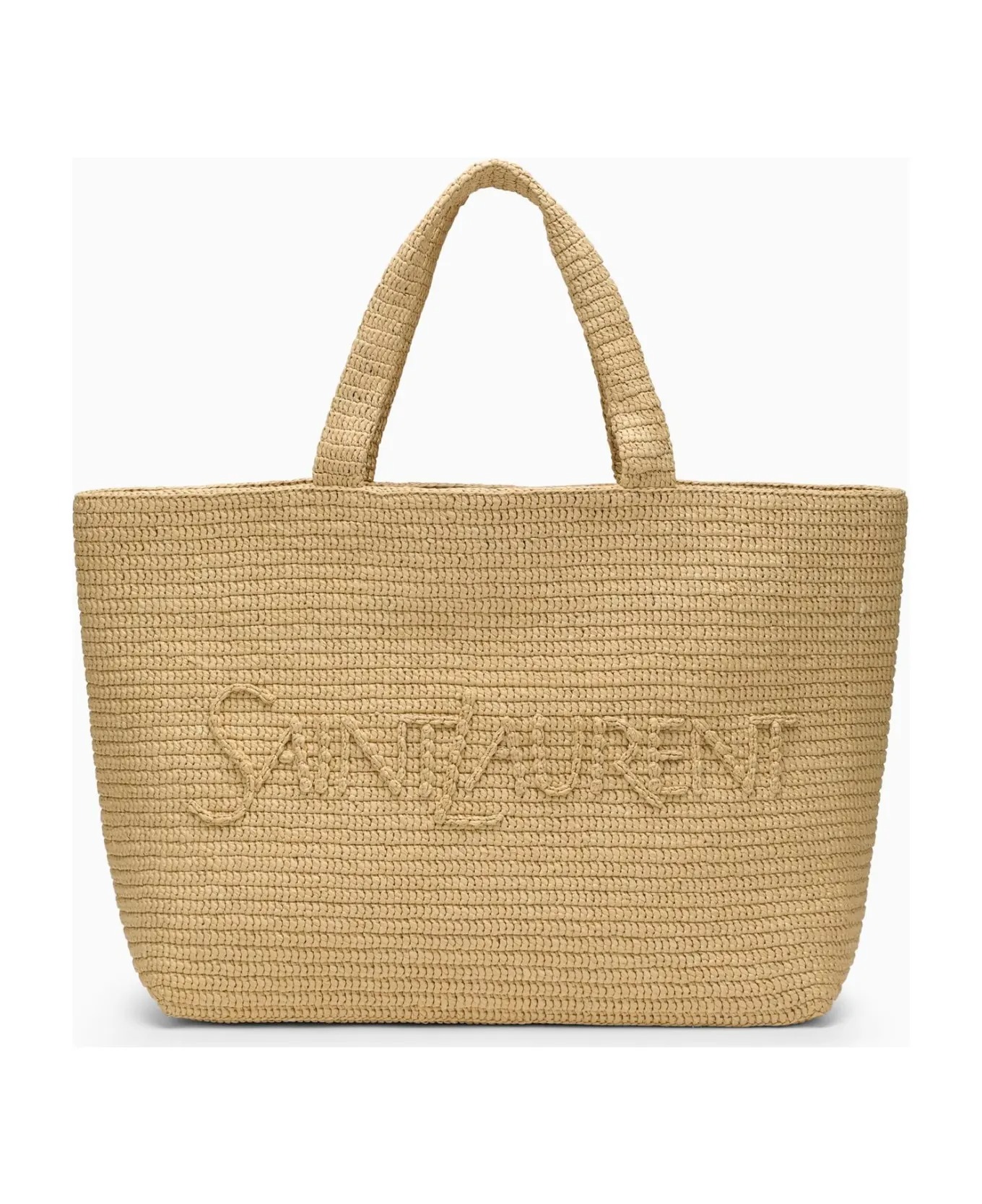 SAINT LAURENT tote ×2 Saint Laurent Raffia Tote Bag 776763GAAEL2063 3615093000232