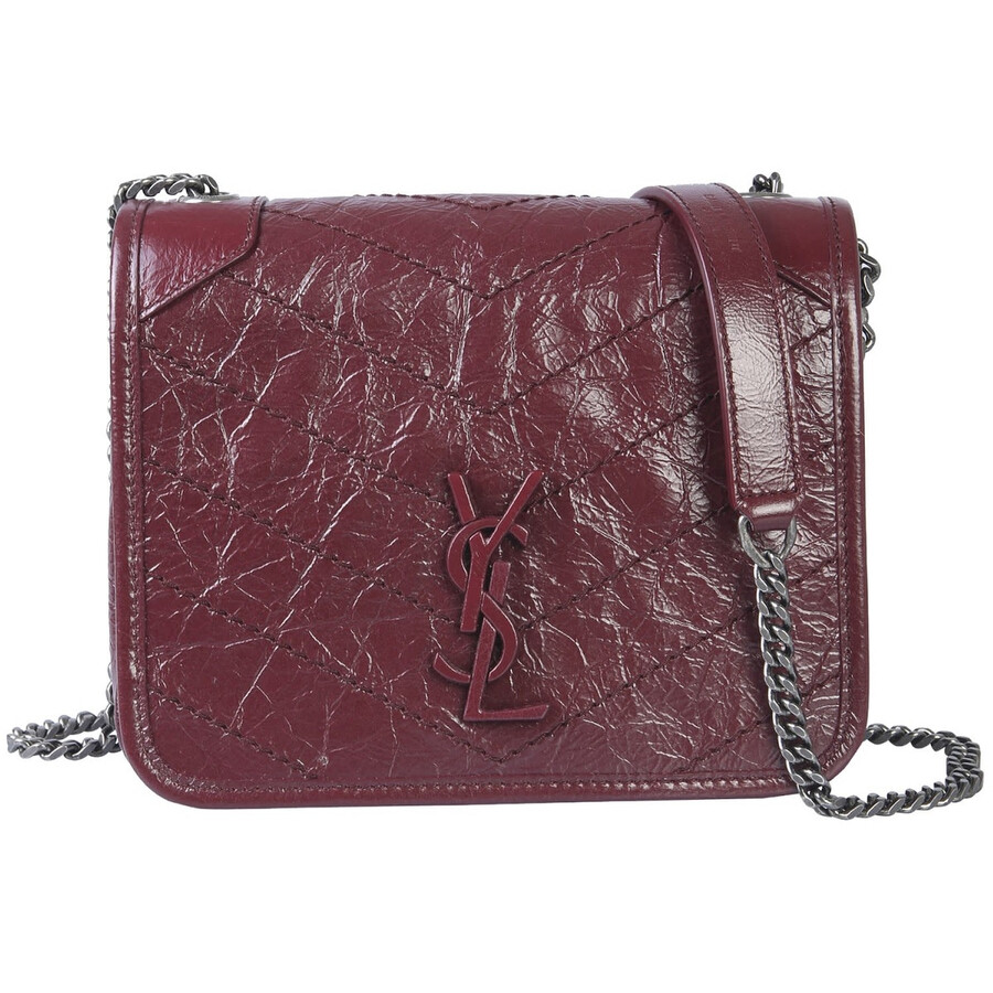 Saint Laurent Red Ysl Chain Wallet Crossbody Bag 583103 0EN04 6475