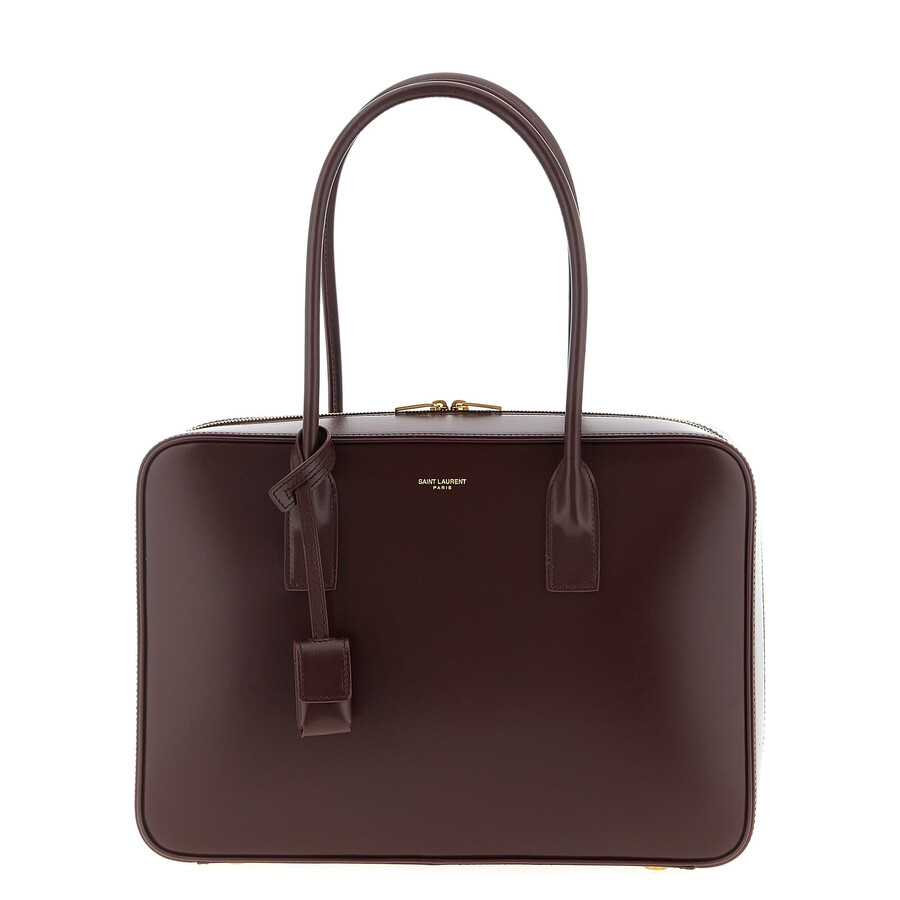 Saint Laurent Sac De Jour In Box Shoulder Bag In Red