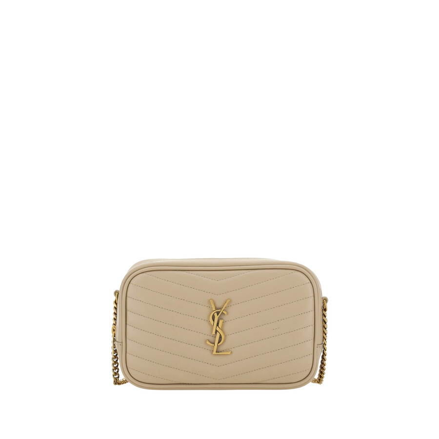 Saint Laurent Shoulder Bag In Sand