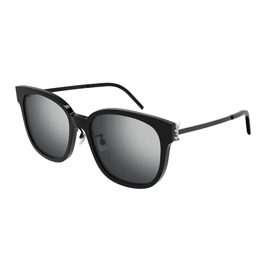 Saint Laurent Silver Cat Eye Ladies Sunglasses SL M48S_C/K 001 57