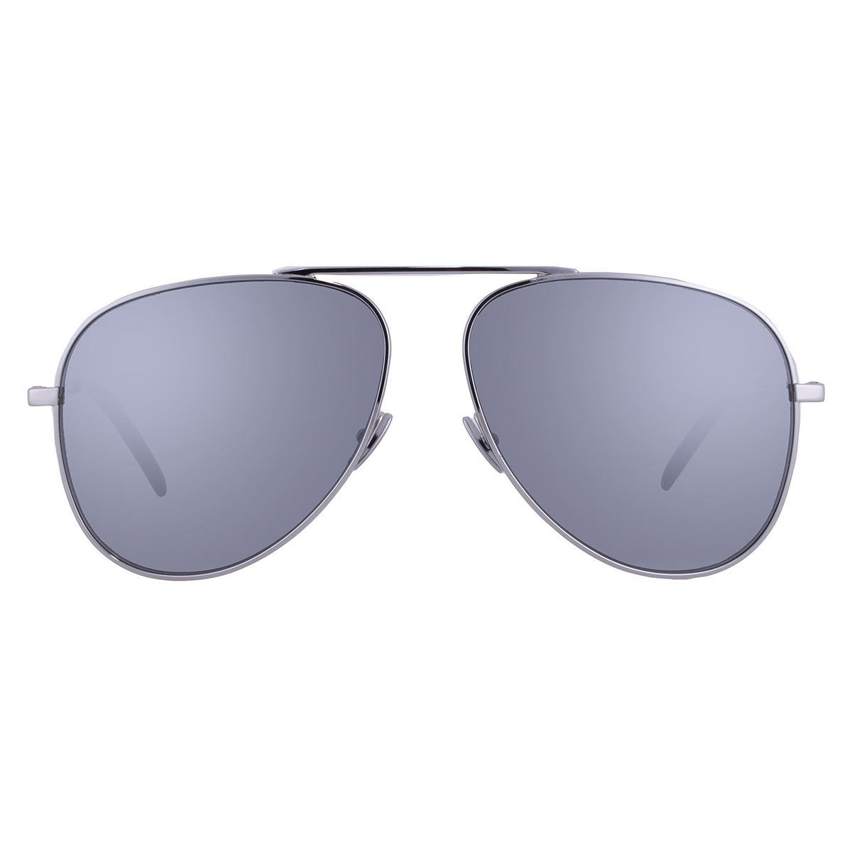 LAURENT LARGE SILVER 最安値！ Saint Laurent Silver Pilot Unisex Sunglasses SL 800 003 59