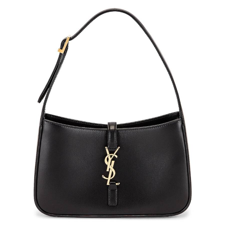 Saint Laurent Smooth Leather Le 5 A 7 Hobo Bag In Black