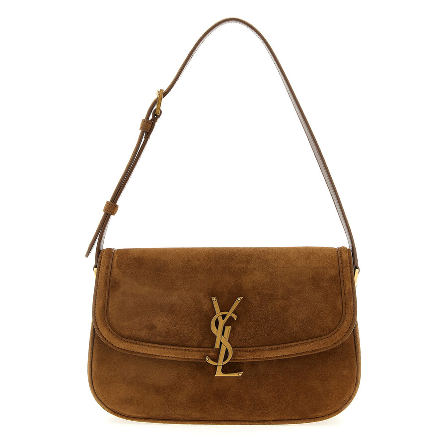 Saint Laurent Solferino Medium Shoulder Bag In Brown