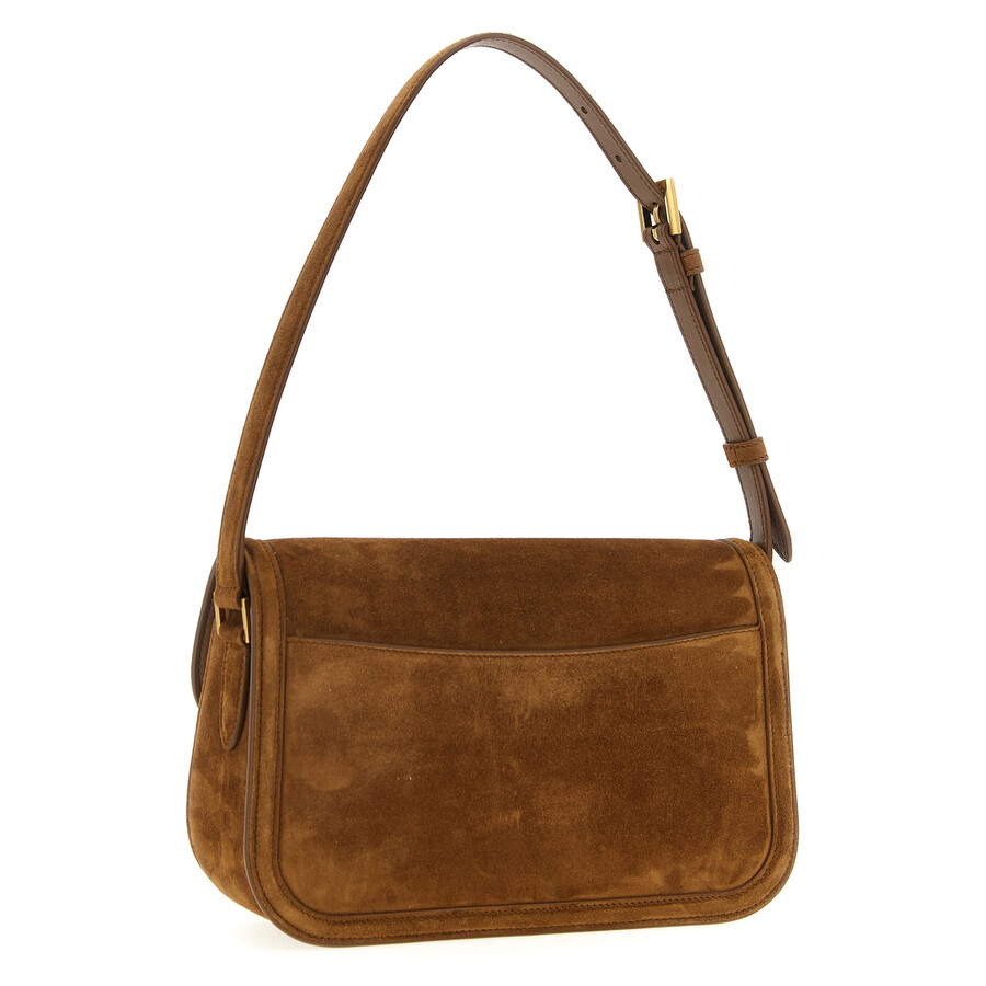 Saint Laurent Solferino Medium Shoulder Bag In Brown