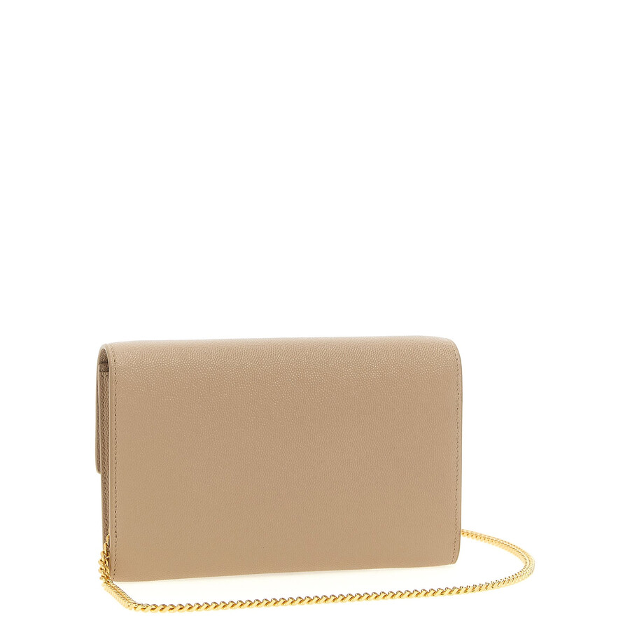 Saint Laurent Uptown Clutch In Sand