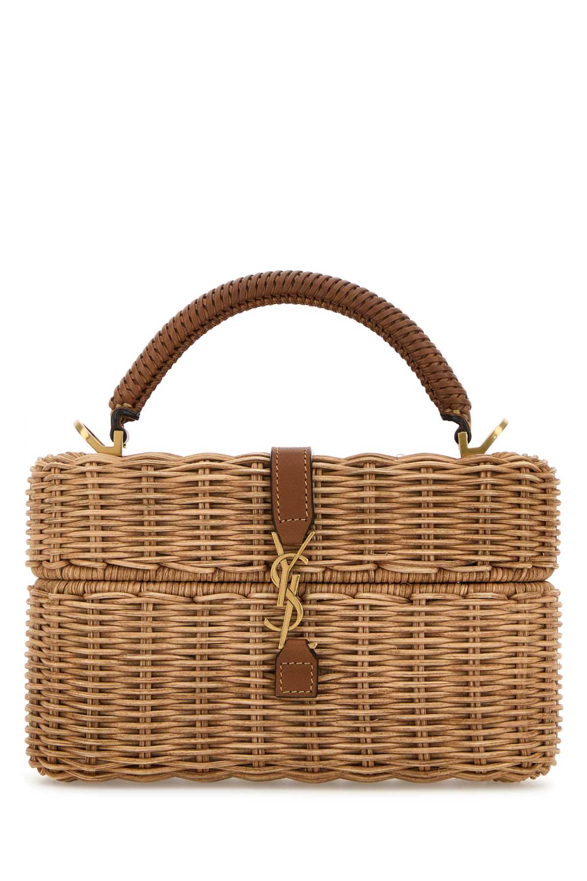 Ysl Rattan Saint Laurent Wicker Vanity Gaby Handbag 837987GAAFV 2080 - Handbags ...