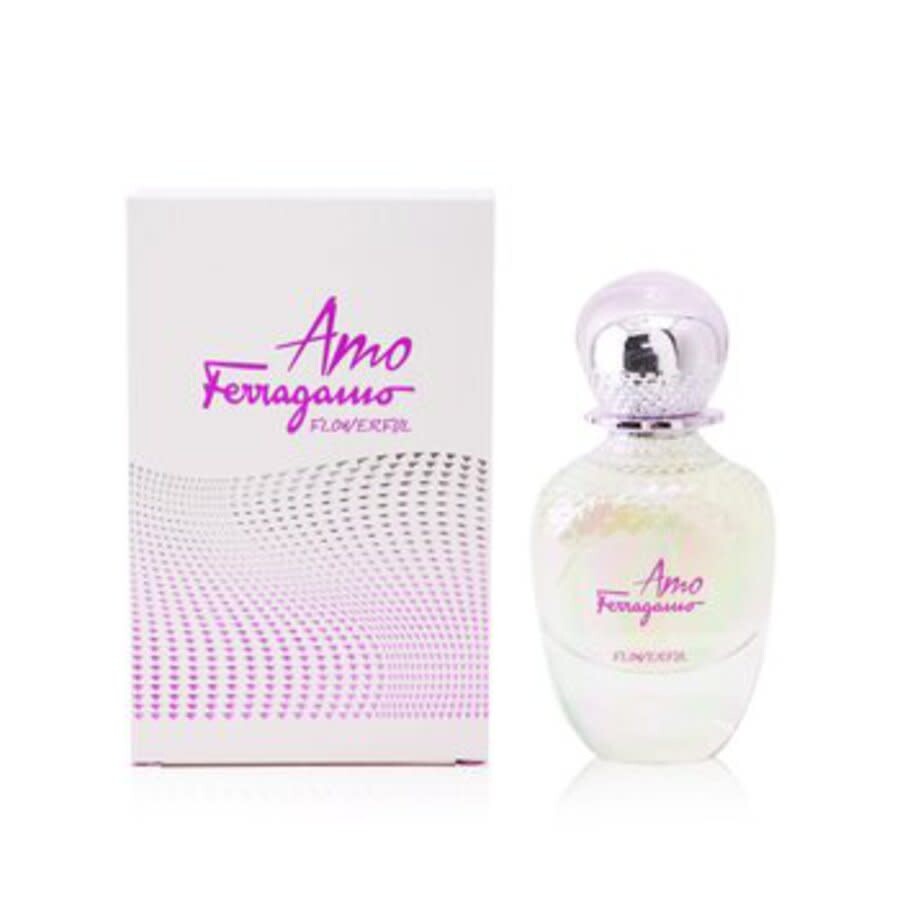 Shop Ferragamo Salvatore  Amo  Flowerful Eau De Toilette Spray 1.7 Oz/50 ml In Pink / Plum