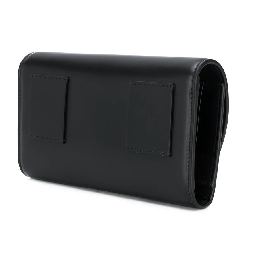 Ferragamo Salvatore Black Leather Boxyz Mini Crossbody/belt Bag In Black