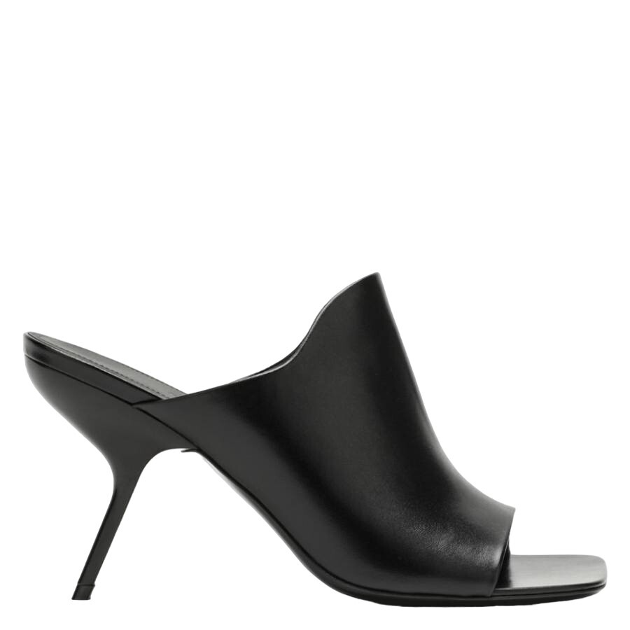 Ferragamo 95 Nappa Leather Mules In Black