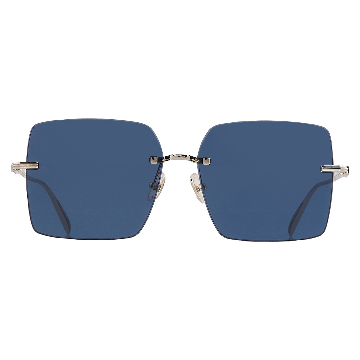 Salvatore Ferragamo サングラス リムレス Ferragamo Salvatore Ferragamo Blue Square Ladies Sunglasses SF311S
