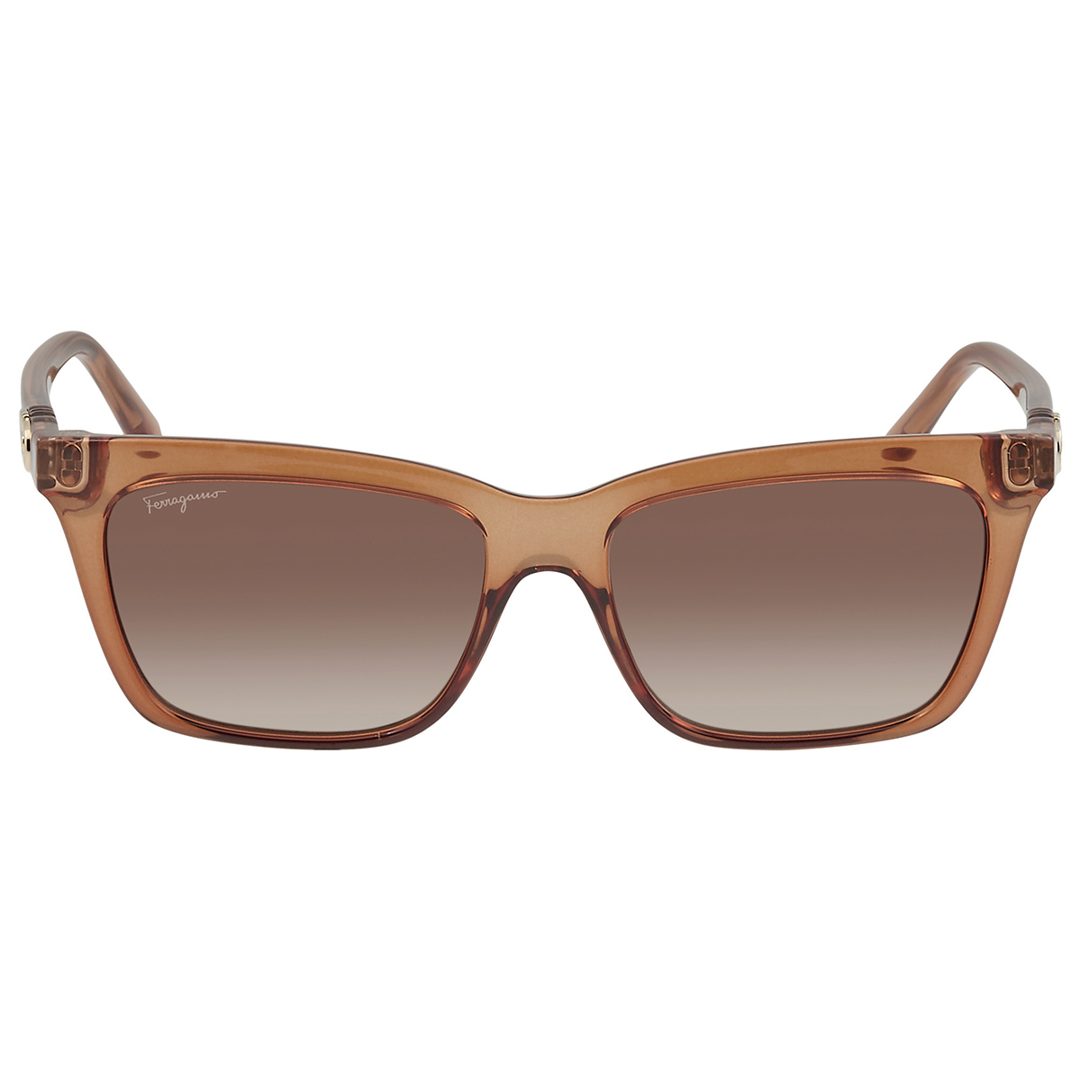 Ferragamo Square Brow Line Sunglasses SF307S 414 Navy/Havana 53mm main image 1