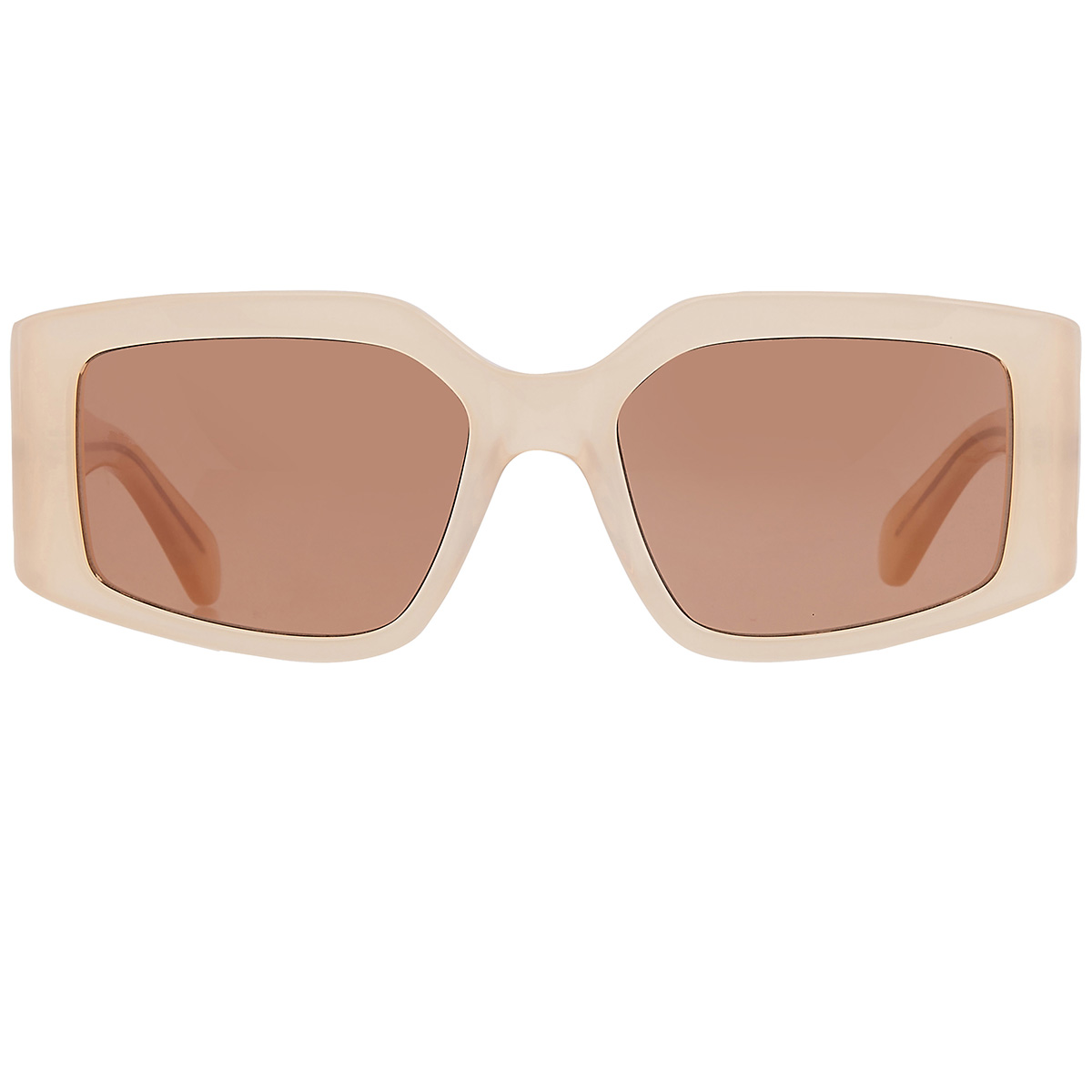 Ferragamo Salvatore Ferragamo Brown Irregular Ladies Sunglasses