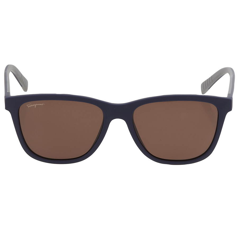 Ferragamo Salvatore Brown Rectangular Men's Sunglasses Sf998s 427 57