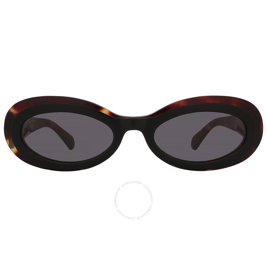 Ferragamo Classic Logo Acetate Oval Sunglasses