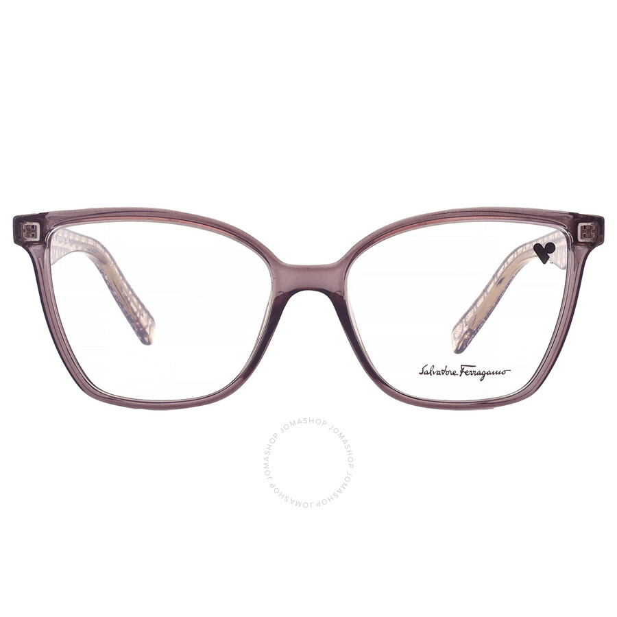 Shop Ferragamo Salvatore  Demo Butterfly Ladies Eyeglasses Sf2868 057 54 In Grey