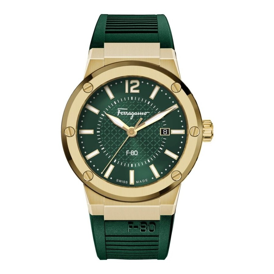 16万 FERRAGAMO 41MM F-80 Classic グリーン SS 16万 FERRAGAMO 41MM F-80 Classic グリーン SS