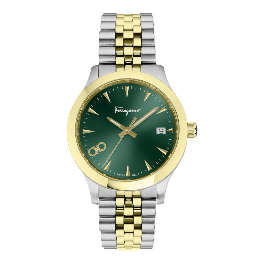 Salvatore Ferragamo Ferragamo Duo Quartz Green Dial Ladies 
