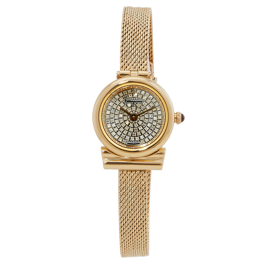 Ferragamo Gancini Diamond Quartz Ladies Watch SFUY00322