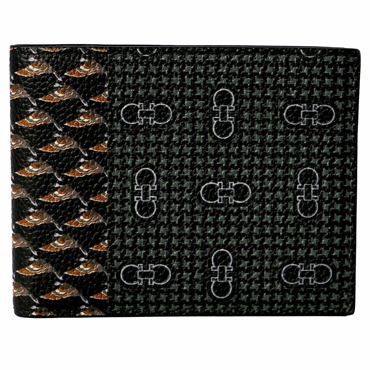 Ferragamo Salvatore Ferragamo Gancini Leather Wallet 66A576 720344