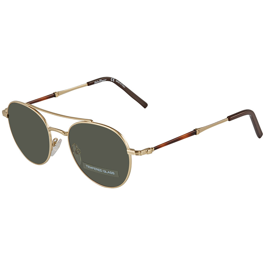 Salvatore Ferragamo Green Pilot Sunglasses SF224SG 704 51 886895441346