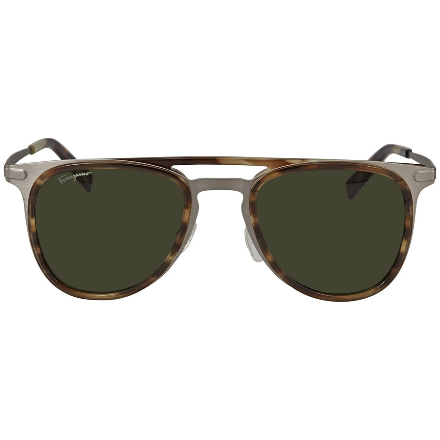 Salvatore Ferragamo Green Browline Men's Sunglasses SF218S 330 53