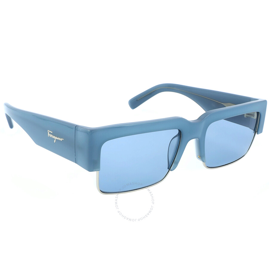 Ferragamo Salvatore Ferragamo Blue Rectangular Ladies