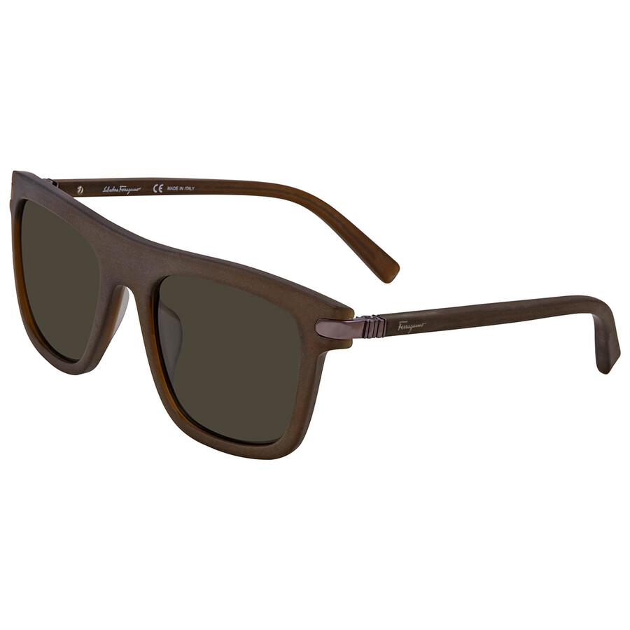 Salvatore Ferragamo Green Rectangular Men's Sunglasses SF785S22052