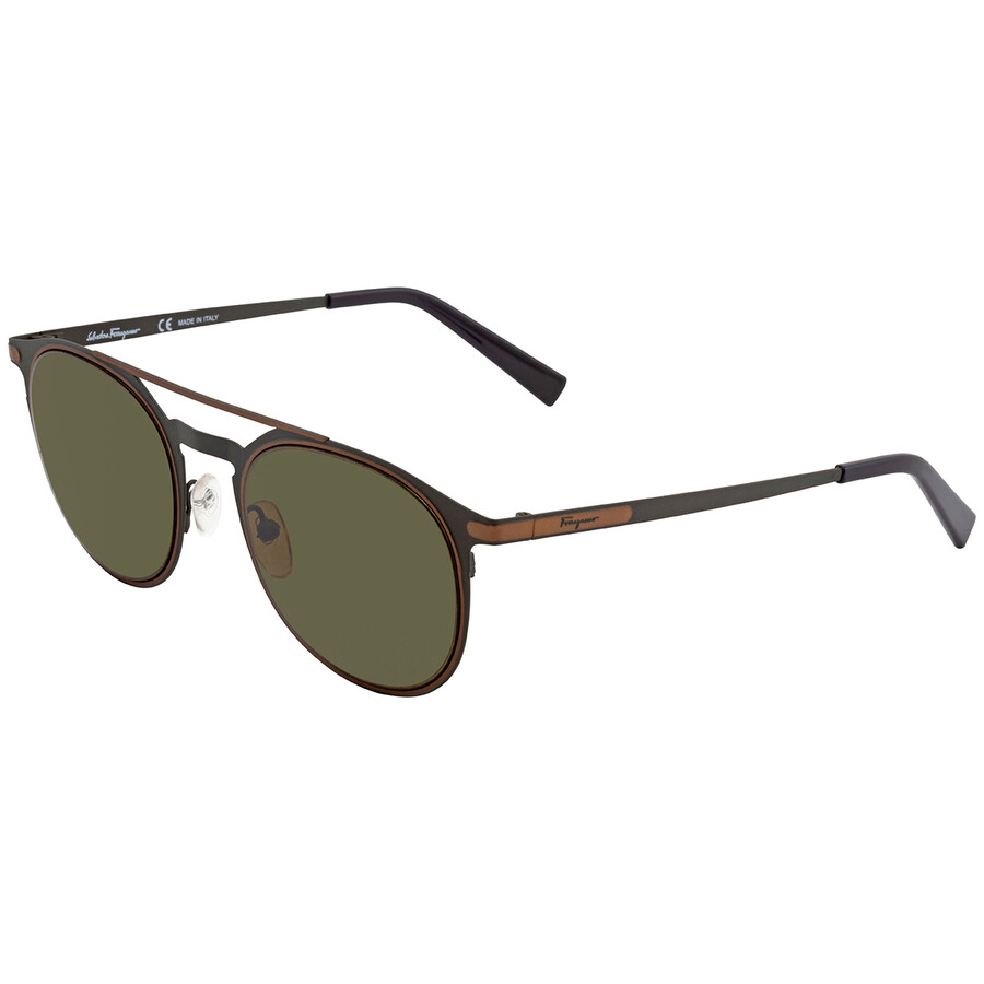Salvatore Ferragamo Green Round Sunglasses SF186S 328 52 886895375474