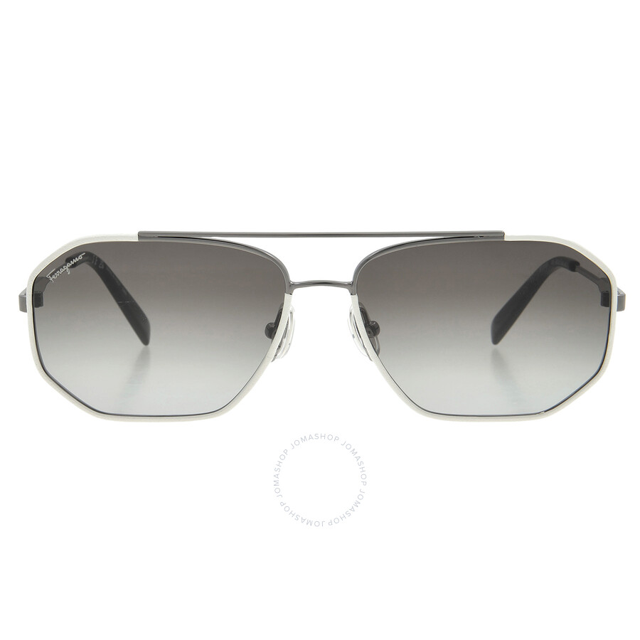 Ferragamo Salvatore Grey Gradient Navigator Men's Sunglasses Sf303sl 026 60