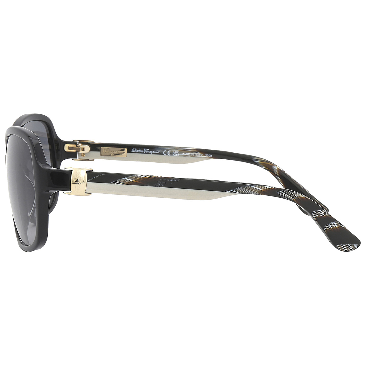 Salvatore Ferragamo SF606S 001 Grey Gradient Rectangle Sunglasses 58-17-130 NWOT Mua Salvatore Ferragamo Grey Gradient Rectangular Ladies  main image 4