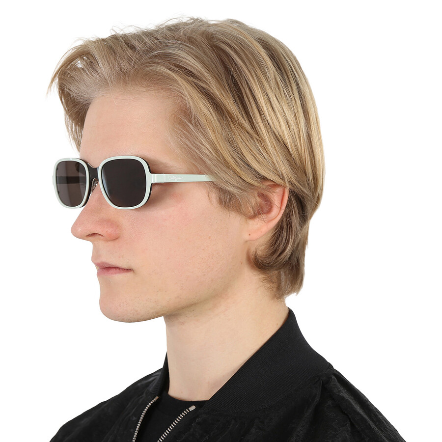 Ferragamo Salvatore Grey Oval Men's Sunglasses Sf289s 330 54 In Grey / Mint