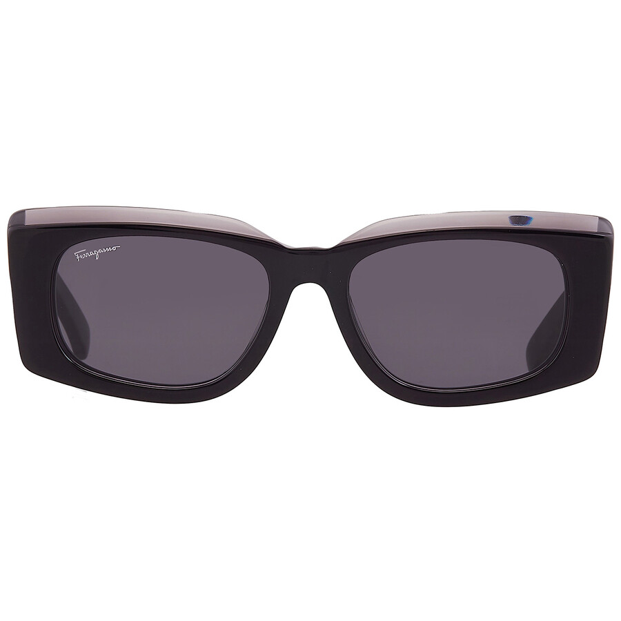 SALVATORE FERRAGAMO 長方形フレムサンクラス SF1079S 022 Ferragamo Salvatore Ferragamo Grey Rectangular Ladies