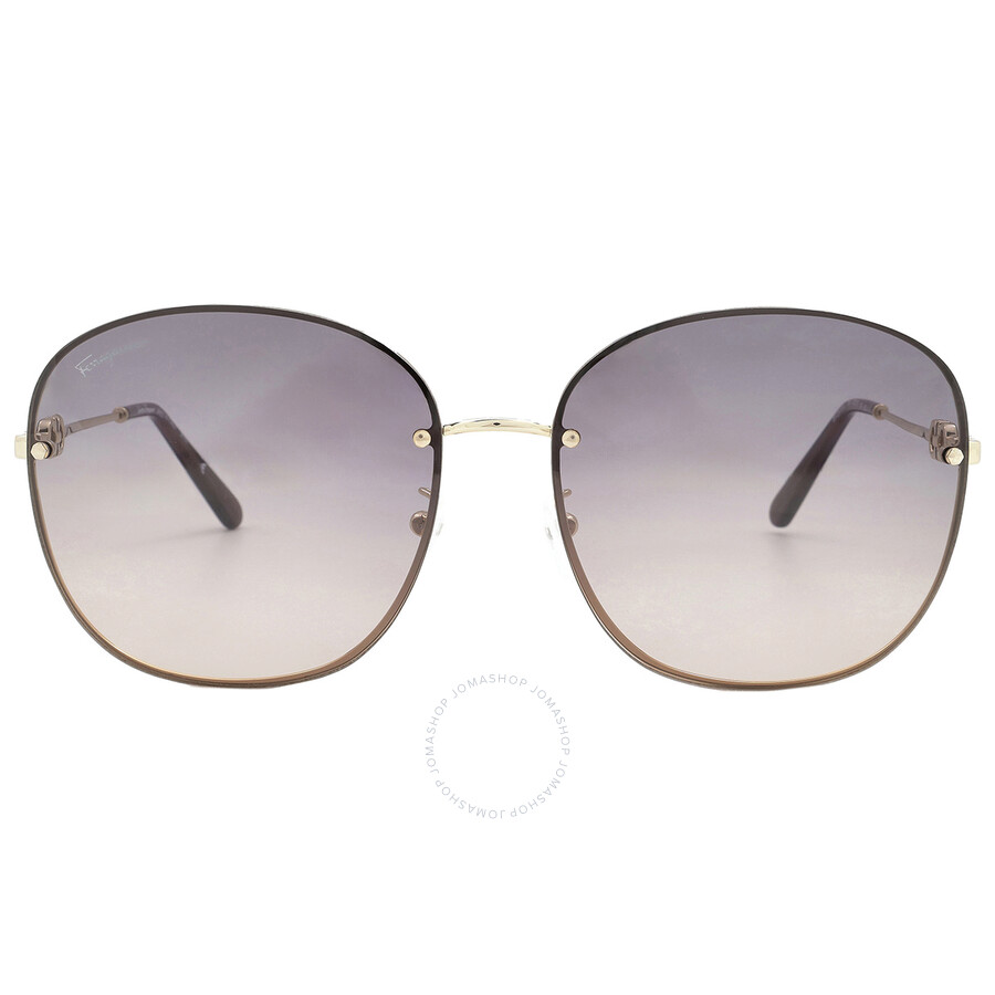Ferragamo Salvatore  Grey Round Ladies Sunglasses Sf282sa 770 62