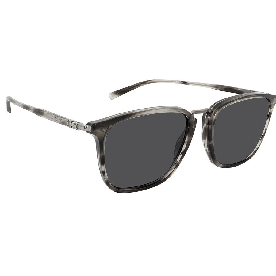 Ferragamo Salvatore  Grey Square Men's Sunglasses Sf910s 003 54 In Blue