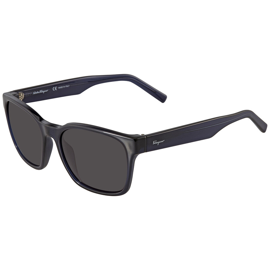 Ferragamo Salvatore Grey Square Unisex Sunglasses Sf959s 414 55 In Gray