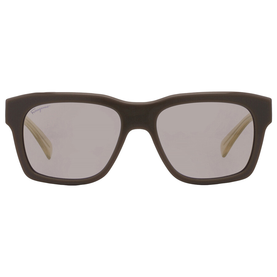 Ferragamo Salvatore  Khaki Square Men's Sunglasses Sf1087s 324 56
