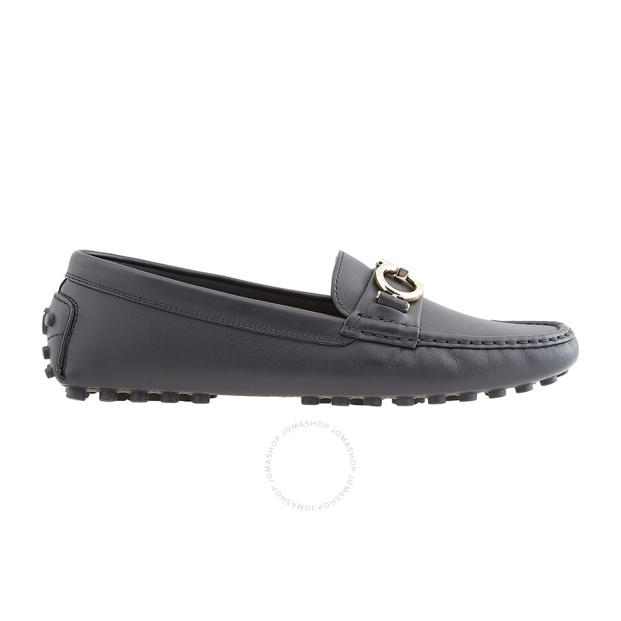 Ferragamo Salvatore Ferragamo Ladies Black Berra Gancini
