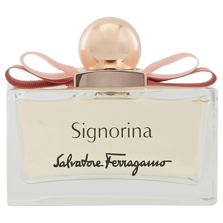 Shop Ferragamo Salvatore  Ladies Signorina Edp Spray 3.4 oz Fragrances 8052464891306 In Green / Pink