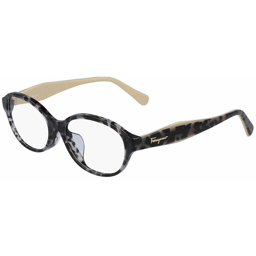 Ferragamo Salvatore  Ladies Tortoise Rectangular Eyeglass Frames Sf2856a 056 - 52