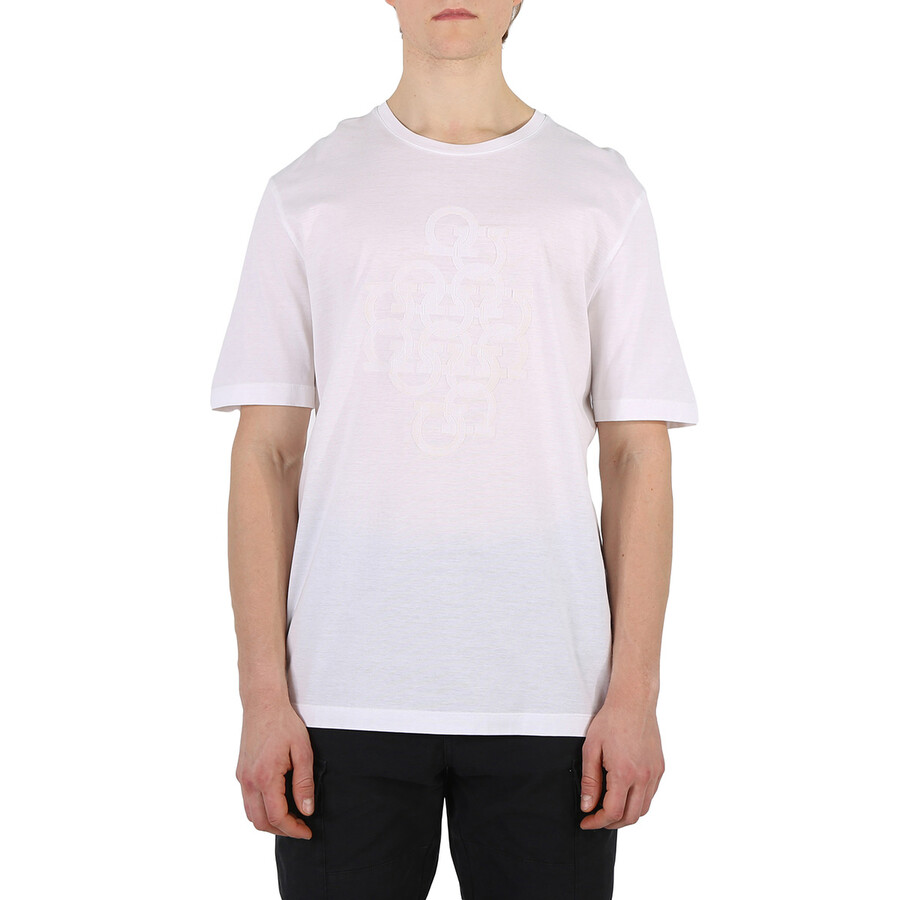 Salvatore Ferragamo T Shirt Men Ferragamo Men's 1927 Logo T-Shirt
